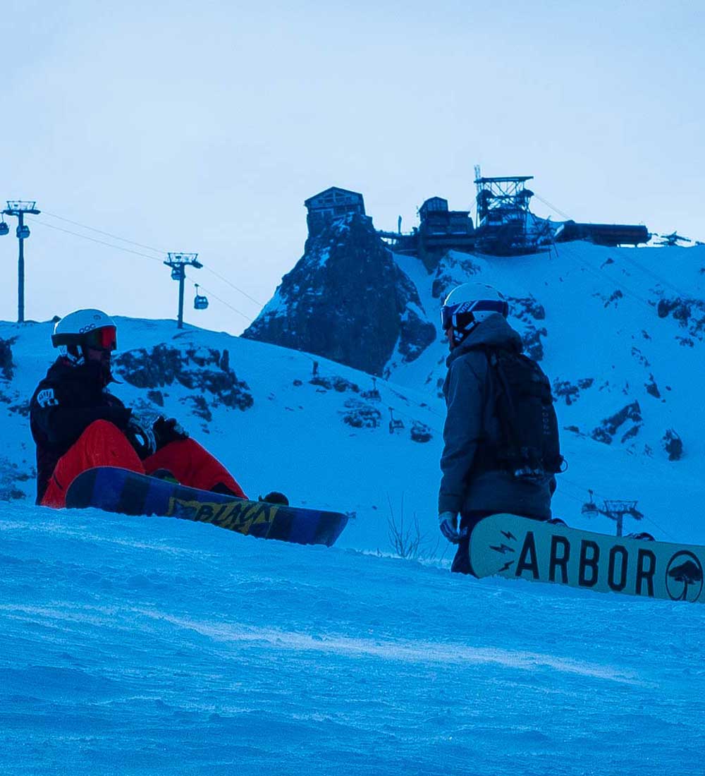 Snowboard lesson in Courchevel